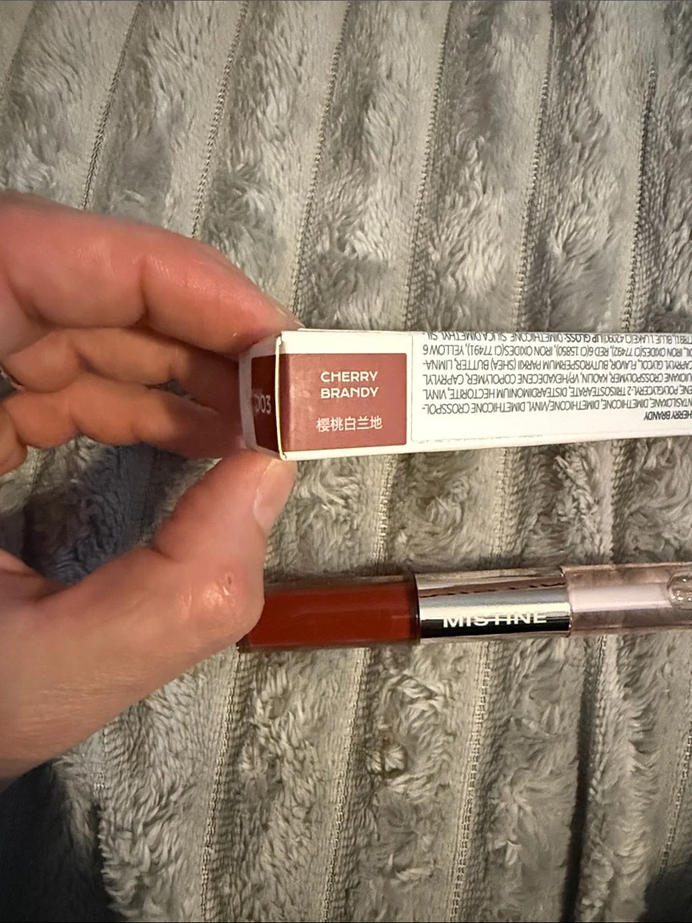 Tipsy-Lock Lip Duo — cherry brandy / Clear Gloss